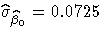 \hat{\sigma}_{\hat{\beta}_0}=0.0725