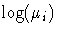 \log(\mu_i)