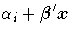 {\alpha}_i+{\beta}' x