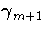 {\gamma}_{m+1}