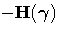 -H({\gamma})