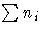\sum n_i