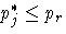 p_j^* \le p_r
