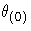 \theta_{(0)}