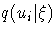 q(u_i | \xi)