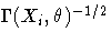 \Gamma(X_i,\theta)^{-1/2}