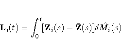 L_{i}(t) = \int_{0}^t [Z_{i}(s) - \bar{Z}(s)]
 d\hat{M_{i}}(s)