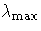 \lambda_{\max}