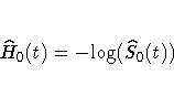 \hat{H}_{0}(t)=-{\rm log}(\hat{S}_{0}(t))
