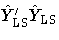 \hat{Y}_{\rm LS}'\hat{Y}_{\rm LS}