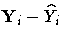 Y_i - \hat{Y}_i