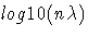 log10(n\lambda)