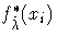f^*_{\hat{\lambda}}(x_i)