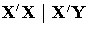 X'X|{X}'Y