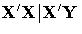 X'X| X'Y