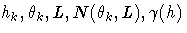 h_k, \theta_k, L, N(\theta_k,L), \gamma(h)