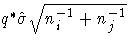 q^* \hat{\sigma}
\sqrt{ n_i^{-1} + n_j^{-1}}