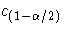 c_{(1-{\alpha}/2)}