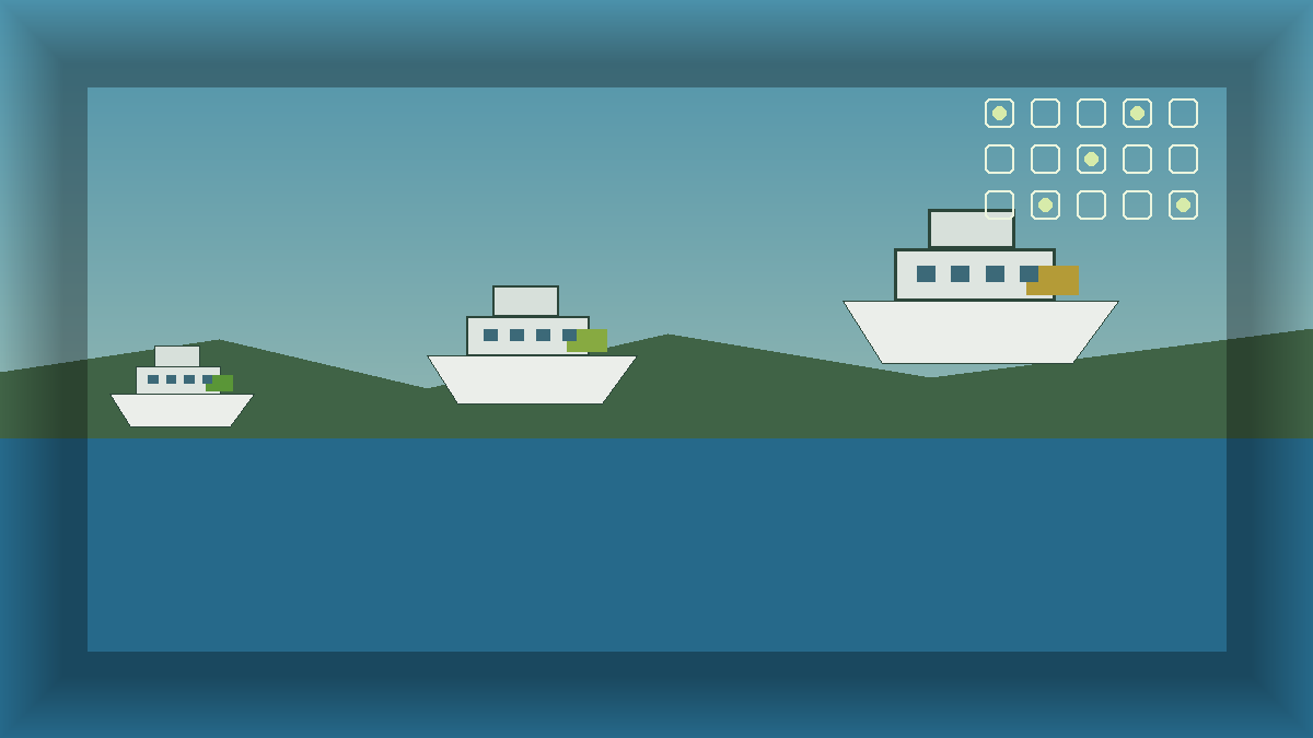 Heterogeneous ferry fleet scheduling illustration