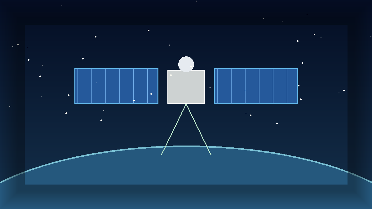 Satellite mission planning illustration