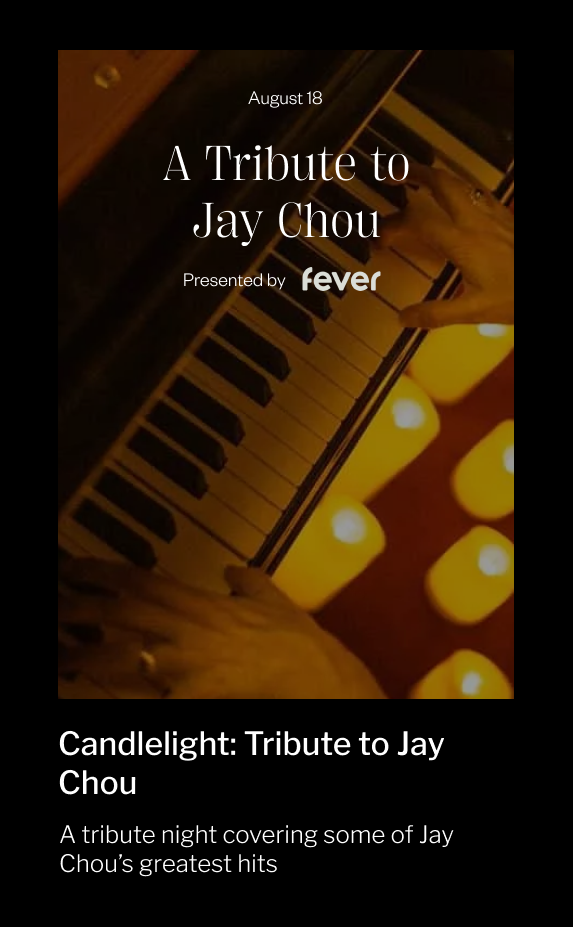 Tribute to Jay Chou show