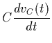 $\displaystyle C \frac {d {v_C}(t)}{dt }$