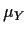 $\mu_Y$