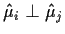 $\hat\mu_i \perp \hat\mu_j$