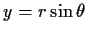$y=r\sin\theta$