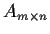 $A_{m \times n}$