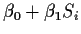 $\beta_0+\beta_1 S_i $