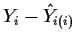 $Y_i -\hat{Y}_{i(i)}$