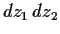 $dz_1\,dz_2$
