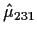 $\hat\mu_{231}$