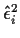 $\hat\epsilon_i^2$