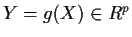 $Y=g(X) \in R^p$