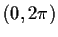 $(0,2\pi)$