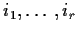 $i_1,\ldots,i_r$