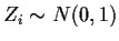 $Z_i\sim N(0,1)$
