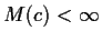 $M(c) < \infty$