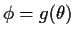 $\phi=g(\theta)$