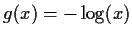 $g(x) = -\log ( x )$