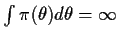 $\int\pi(\theta)d\theta= \infty$