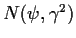 $N(\psi,\gamma^2)$