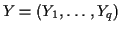 $ Y=(Y_1,\ldots,Y_q)$