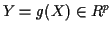 $ Y=g(X) \in R^p$