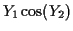 $\displaystyle Y_1 \cos(Y_2)$