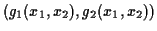 $\displaystyle (g_1(x_1,x_2),g_2(x_1,x_2))$