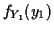 $\displaystyle f_{Y_1}(y_1)$