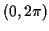 $ (0,2\pi)$